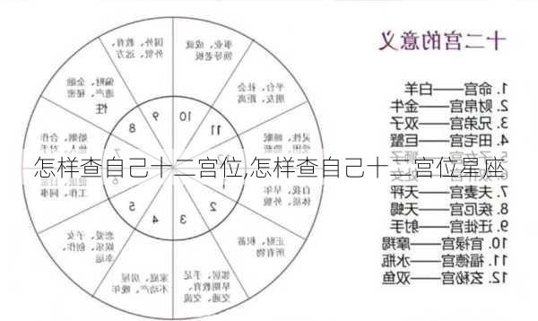 怎样查自己十二宫位,怎样查自己十二宫位星座