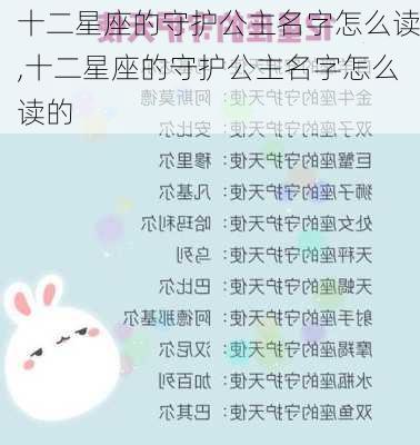 十二星座的守护公主名字怎么读,十二星座的守护公主名字怎么读的