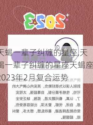 天蝎一辈子纠缠的星座,天蝎一辈子纠缠的星座天蝎座2023年2月复合运势