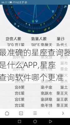 最准确的星座查询器是什么APP,星座查询软件哪个更准