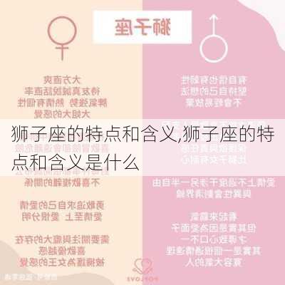 狮子座的特点和含义,狮子座的特点和含义是什么