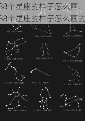 88个星座的样子怎么画,88个星座的样子怎么画的