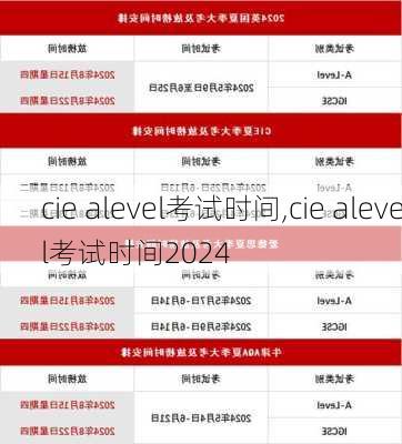 cie alevel考试时间,cie alevel考试时间2024