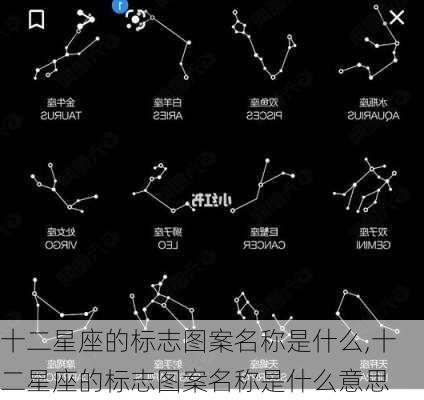 十二星座的标志图案名称是什么,十二星座的标志图案名称是什么意思