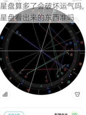 星盘算多了会破坏运气吗,星盘看出来的东西准吗