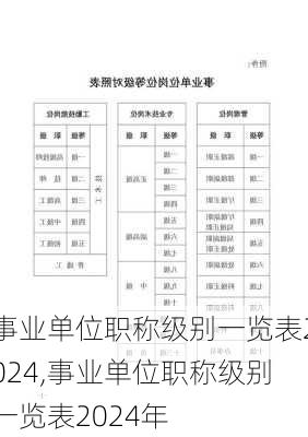 事业单位职称级别一览表2024,事业单位职称级别一览表2024年