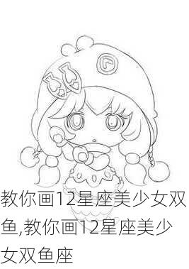 教你画12星座美少女双鱼,教你画12星座美少女双鱼座