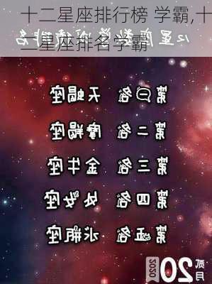 十二星座排行榜 学霸,十二星座排名学霸