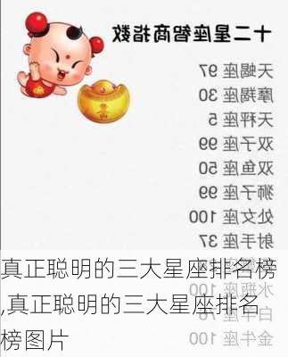 真正聪明的三大星座排名榜,真正聪明的三大星座排名榜图片