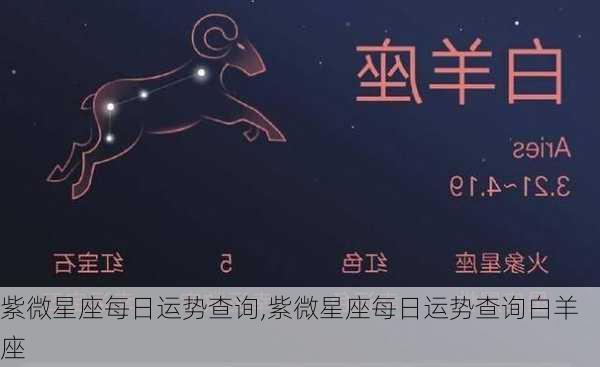 紫微星座每日运势查询,紫微星座每日运势查询白羊座