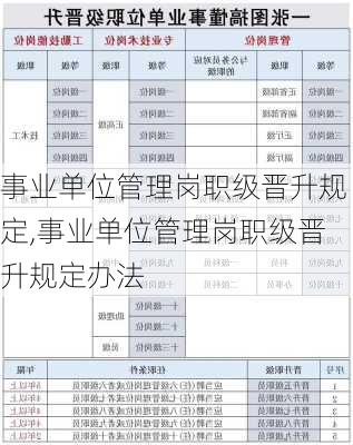 事业单位管理岗职级晋升规定,事业单位管理岗职级晋升规定办法