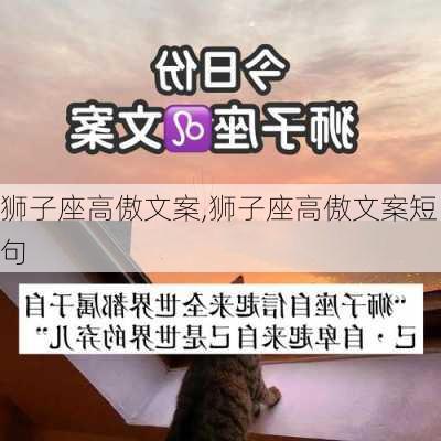 狮子座高傲文案,狮子座高傲文案短句