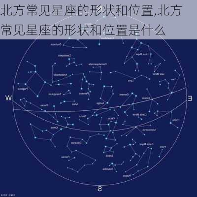 北方常见星座的形状和位置,北方常见星座的形状和位置是什么