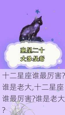 十二星座谁最厉害?谁是老大,十二星座谁最厉害?谁是老大?