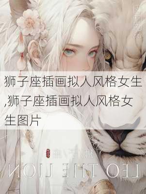 狮子座插画拟人风格女生,狮子座插画拟人风格女生图片