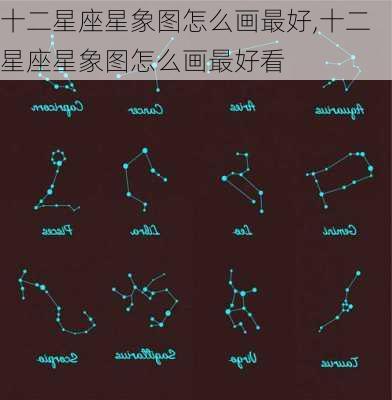 十二星座星象图怎么画最好,十二星座星象图怎么画最好看