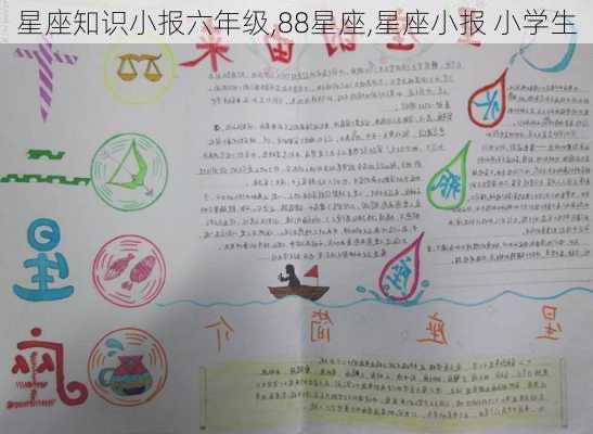 星座知识小报六年级,88星座,星座小报 小学生