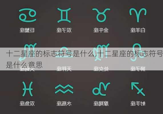 十二星座的标志符号是什么,十二星座的标志符号是什么意思