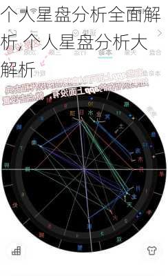 个人星盘分析全面解析,个人星盘分析大解析