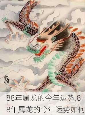 88年属龙的今年运势,88年属龙的今年运势如何