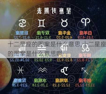 十二星座的图案是什么意思,十二星座的图案是什么意思啊