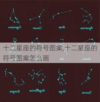 十二星座的符号图案,十二星座的符号图案怎么画