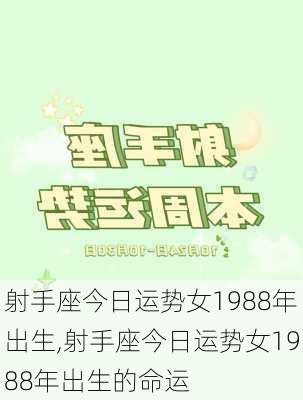 射手座今日运势女1988年出生,射手座今日运势女1988年出生的命运