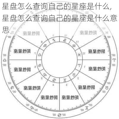 星盘怎么查询自己的星座是什么,星盘怎么查询自己的星座是什么意思