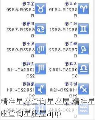 精准星座查询星座屋,精准星座查询星座屋app