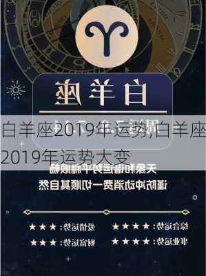 白羊座2019年运势,白羊座2019年运势大变