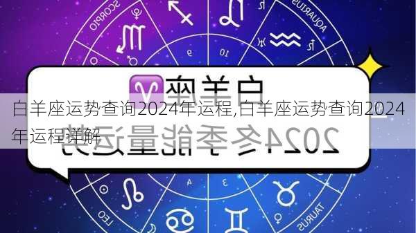 白羊座运势查询2024年运程,白羊座运势查询2024年运程详解