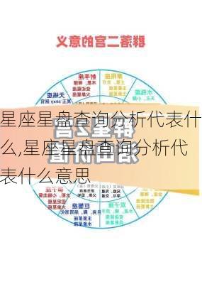 星座星盘查询分析代表什么,星座星盘查询分析代表什么意思