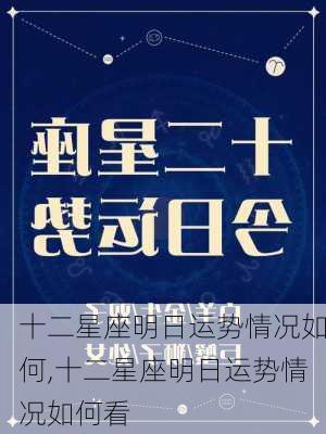 十二星座明日运势情况如何,十二星座明日运势情况如何看