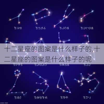 十二星座的图案是什么样子的,十二星座的图案是什么样子的呢