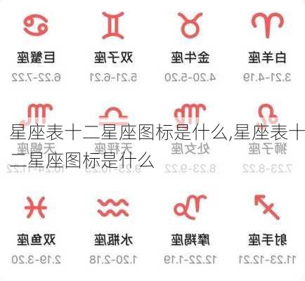 星座表十二星座图标是什么,星座表十二星座图标是什么