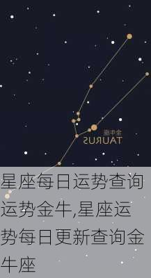 星座每日运势查询运势金牛,星座运势每日更新查询金牛座