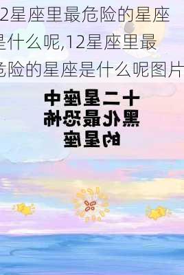 12星座里最危险的星座是什么呢,12星座里最危险的星座是什么呢图片