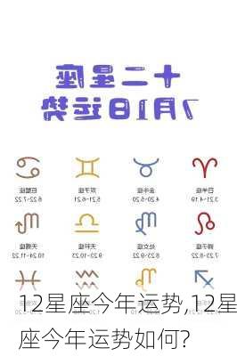 12星座今年运势,12星座今年运势如何?