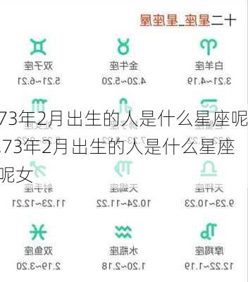 73年2月出生的人是什么星座呢,73年2月出生的人是什么星座呢女