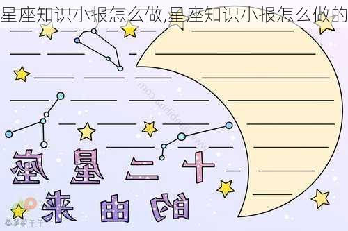 星座知识小报怎么做,星座知识小报怎么做的