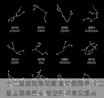 十二星座简单图案 星空图简单,十二星座简单图案 星空图简单又漂亮