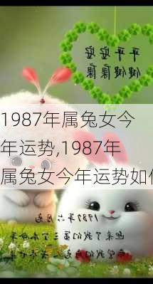 1987年属兔女今年运势,1987年属兔女今年运势如何