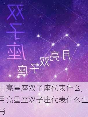 月亮星座双子座代表什么,月亮星座双子座代表什么生肖