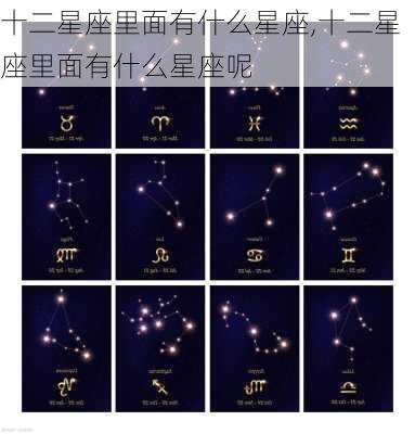 十二星座里面有什么星座,十二星座里面有什么星座呢