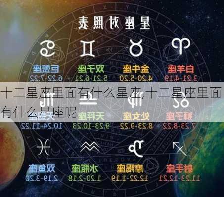 十二星座里面有什么星座,十二星座里面有什么星座呢