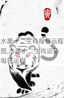 水墨十二生肖每日运程图,水墨十二生肖运势每日运程