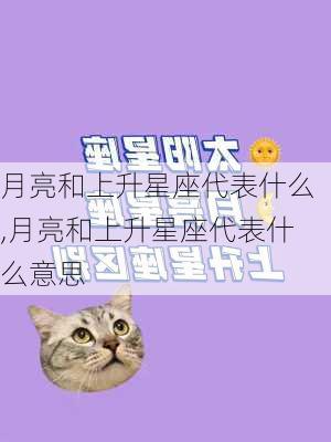 月亮和上升星座代表什么,月亮和上升星座代表什么意思