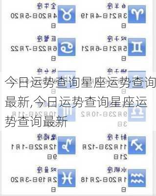今日运势查询星座运势查询最新,今日运势查询星座运势查询最新