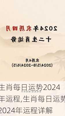 生肖每日运势2024年运程,生肖每日运势2024年运程详解