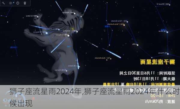 狮子座流星雨2024年,狮子座流星雨2024年什么时候出现